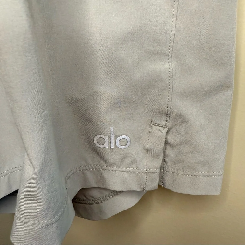 ALO Men’s 7” Repetition Short Light Gray Drawstring M - Picture 2 of 9